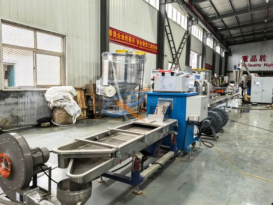 500KG/H TPR TPE Air Cooling Strand Pelletizing Produksi Line