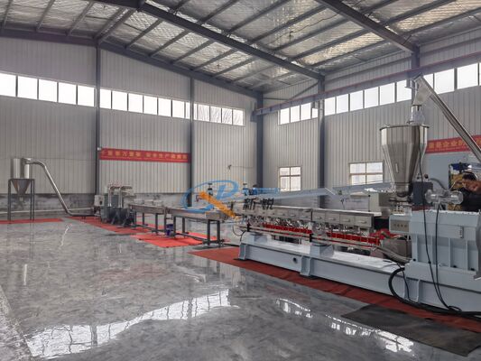 500KG/H TPR TPE Air Cooling Strand Pelletizing Produksi Line